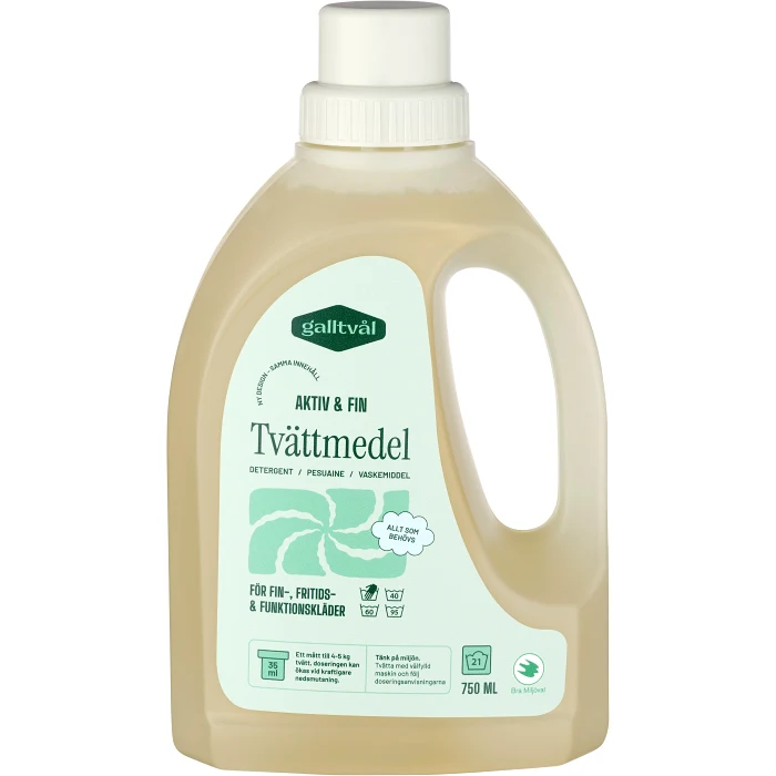 Tvättmedel Aktiv 750ml Galltvål