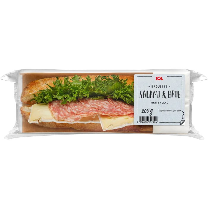Baguette Salami Brieost 209g ICA