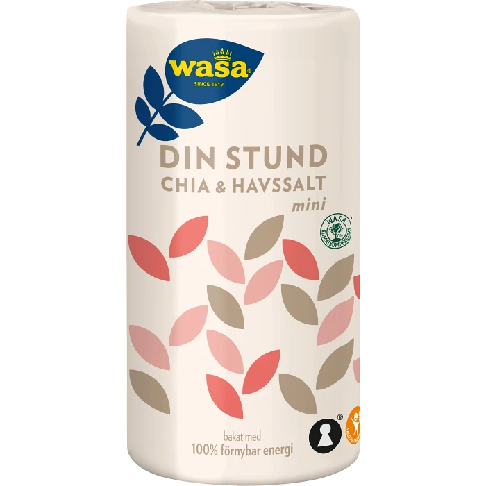 Knäckebröd Din Stund Mini Chia & Havssalt 270g Wasa