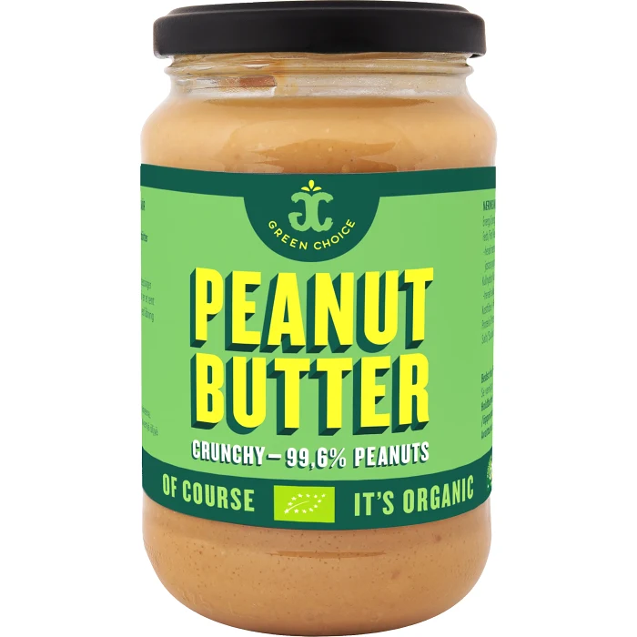 Peanut butter Crunchy 340g KRAV Green choice