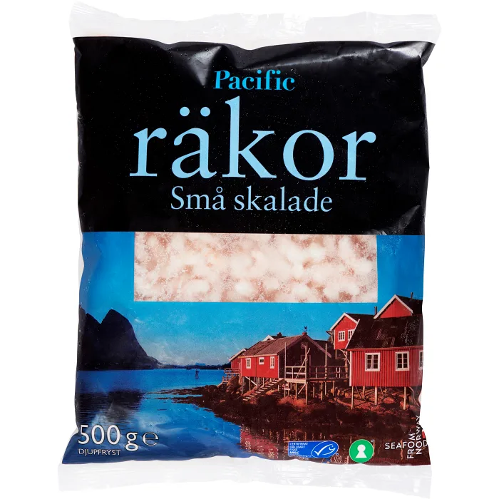 Små skalade räkor 500g Pacific