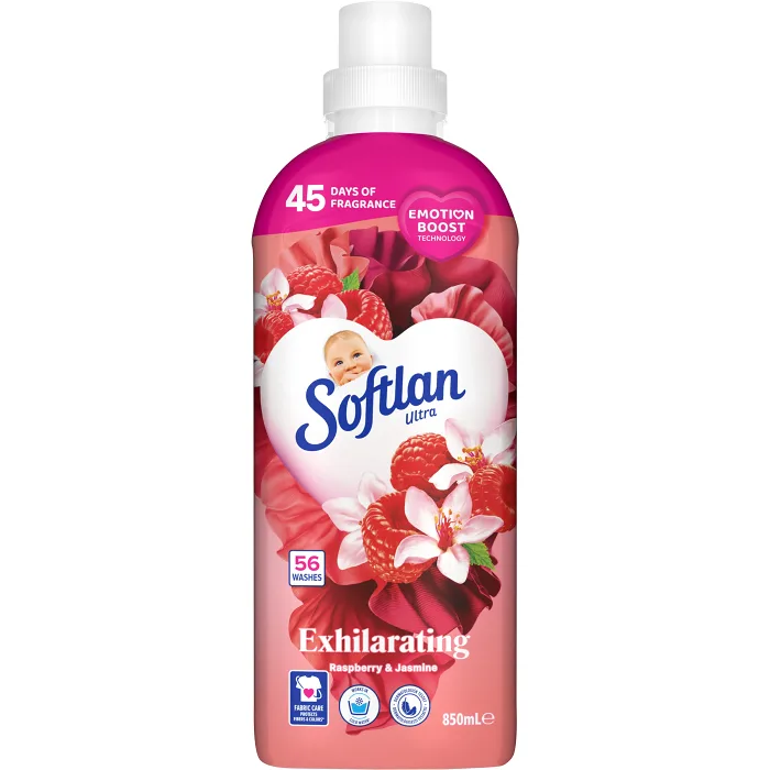 Sköljmedel Exhilarating Raspberry & Jasmine 850ml Softlan