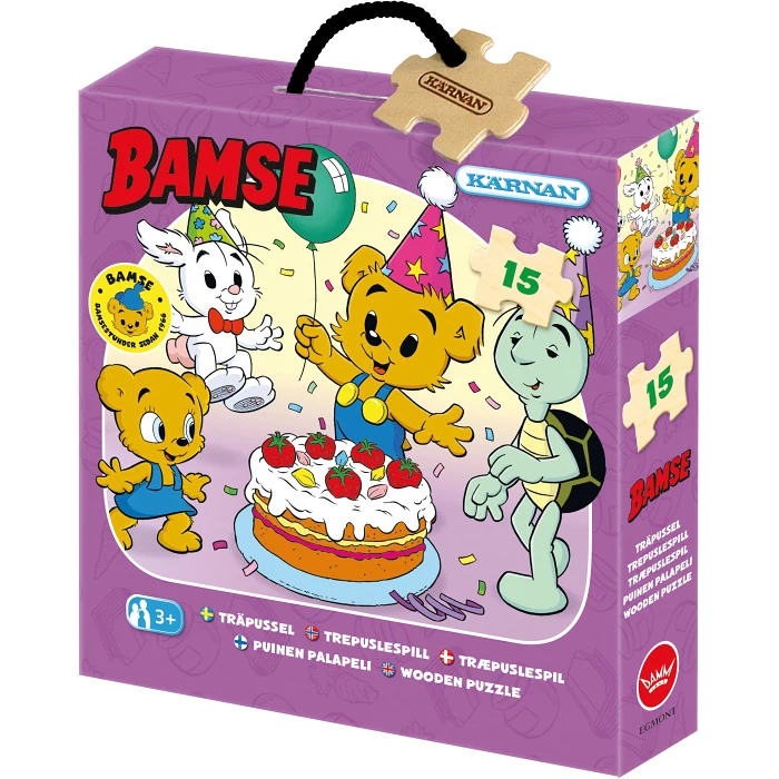 Pussel Bamse Jubileum 15bitar Kärnan