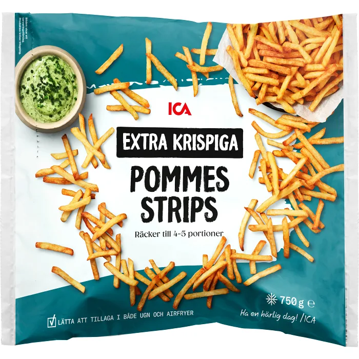 Pommes strips extra krispiga 750g ICA