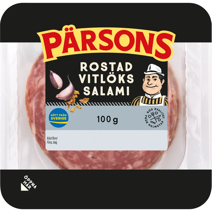 Vitlökssalami Rostad 100g Pärsons