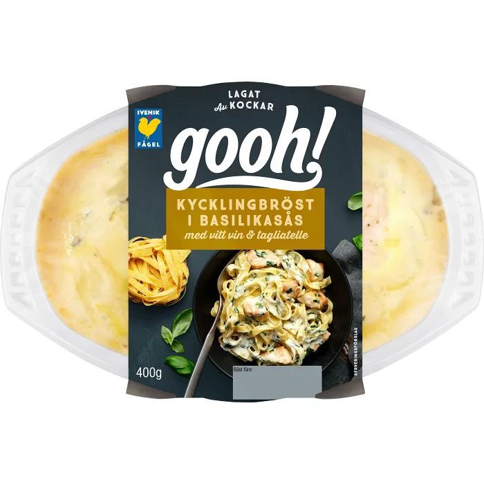 Färdigmat Kycklingbröst i basilikasås 400g Gooh