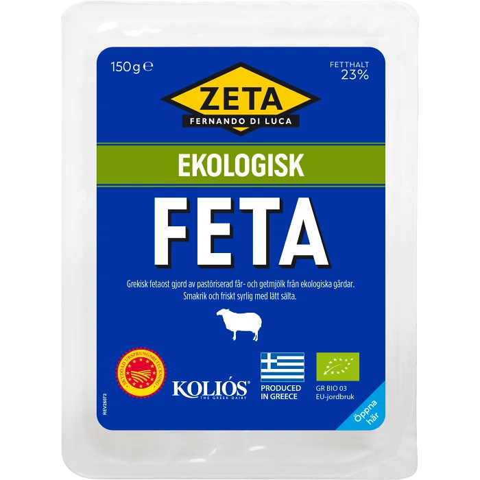 Feta Ekologisk 150g Zeta