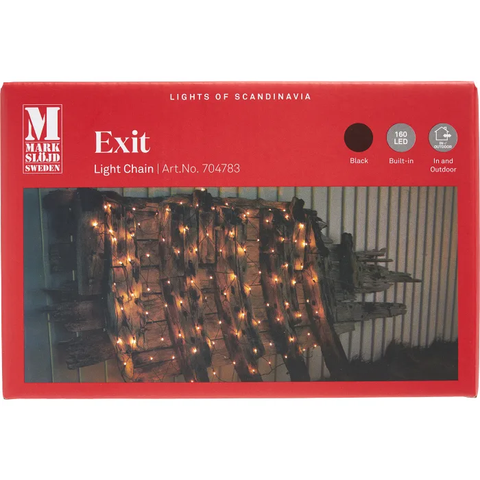 Ljusnät Exit Extra Svart 2x1m Markslöjd