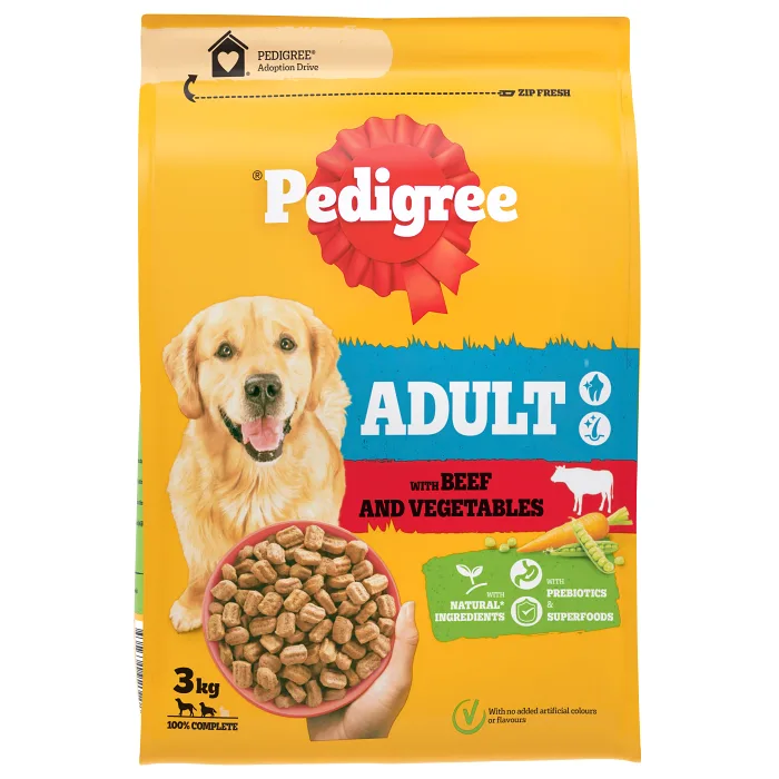 Hundmat Pedi Adult Oxe&Grönsaker 3000 Gram Pedigree