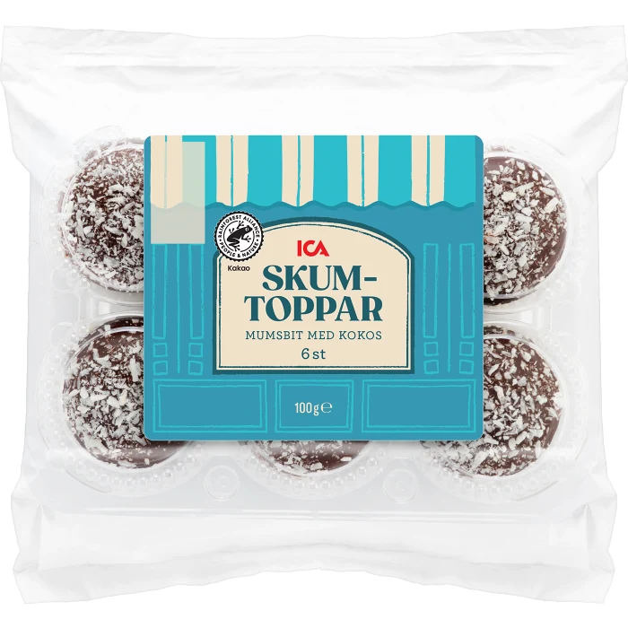 Skumtoppar Kokos 6-p 100g ICA