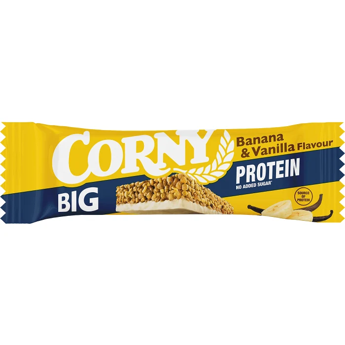 Müslibar BIG Protein Banana Vanilla Återhämtning 50g Corny