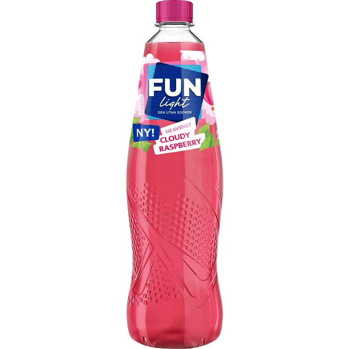 Dryck Cloudy Raspberry 1l Fun Light