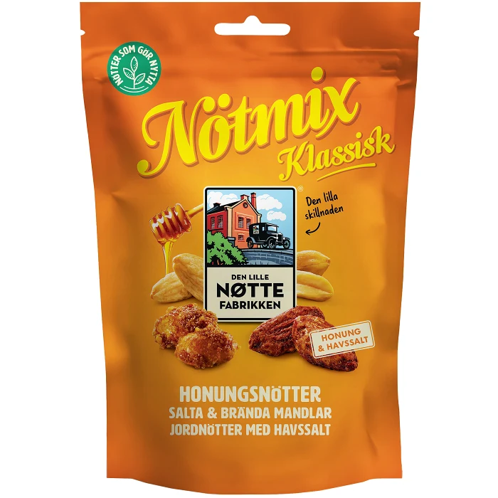 Nötter Honung Trippel 190 Gram DL Nöttefabrikken