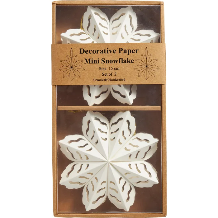 Stjärna 15cm 2-p vit ICA