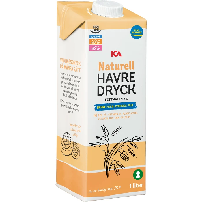 Havredryck Naturell 1l ICA