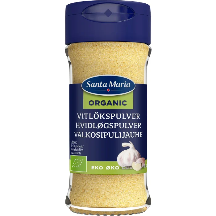Vitlökspulver Ekologisk 46g Santa Maria