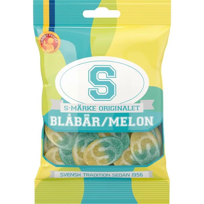 Godis S-Märke Blåbär melon 80g Candypeople