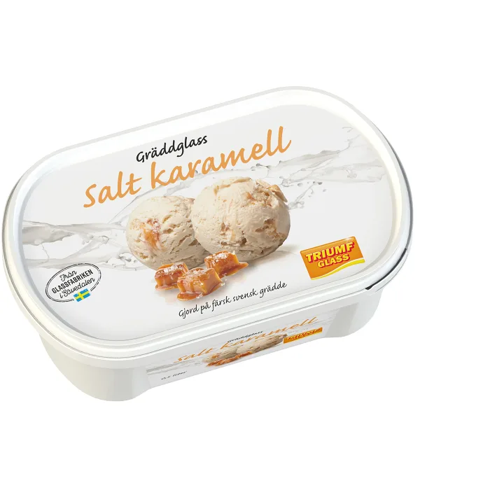 Gräddglass Salt Karamell 500ml Triumf Glass