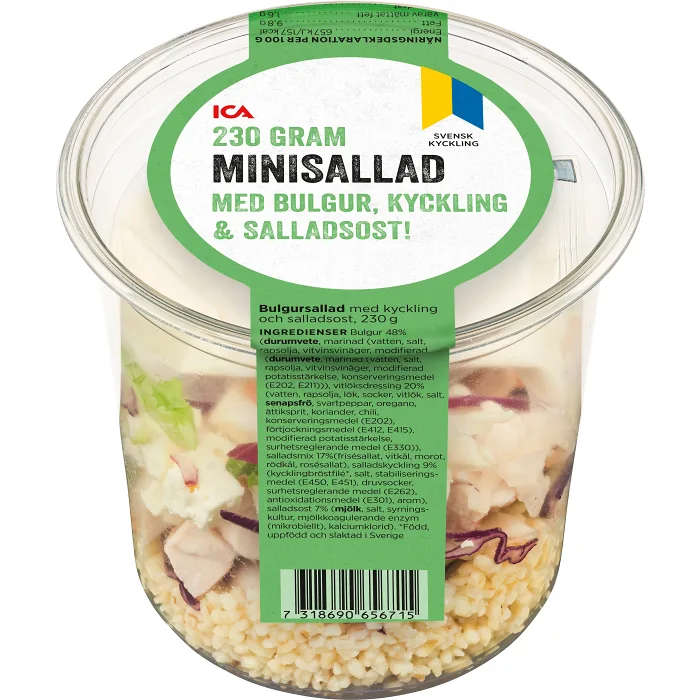 Minisallad med Bulgur Kyckling & Salladsost 230g ICA