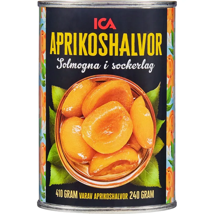 Aprikoshalvor 410g ICA