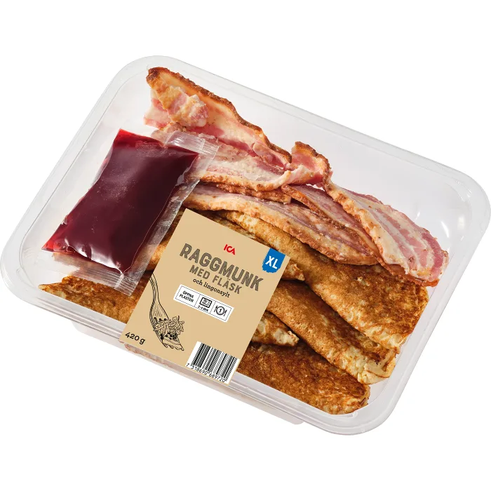 Färdigmat Raggmunk med Fläsk XL 420g ICA