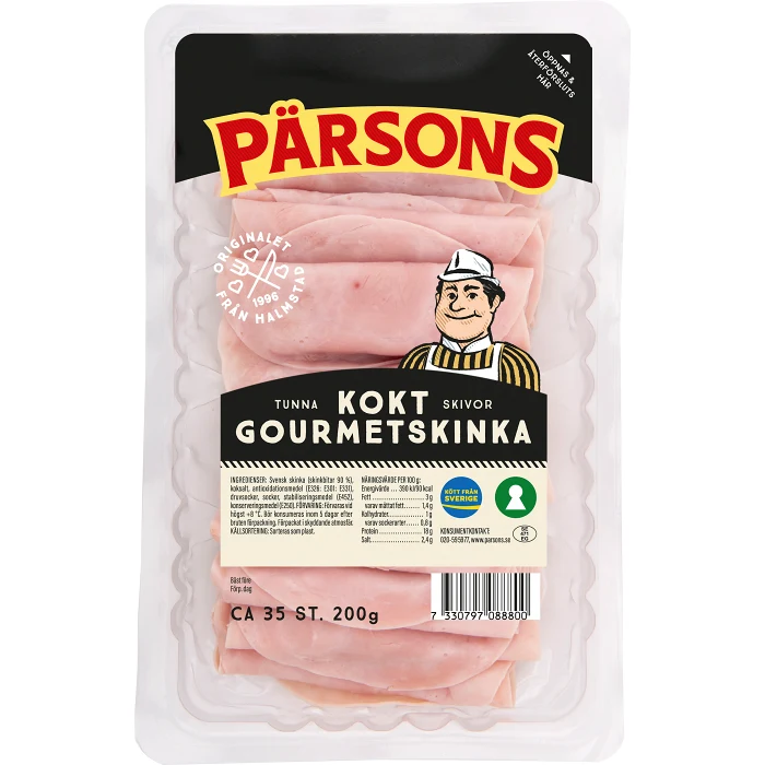 Gourmetskinka Kokt Tunna Skivor 200g Pärsons