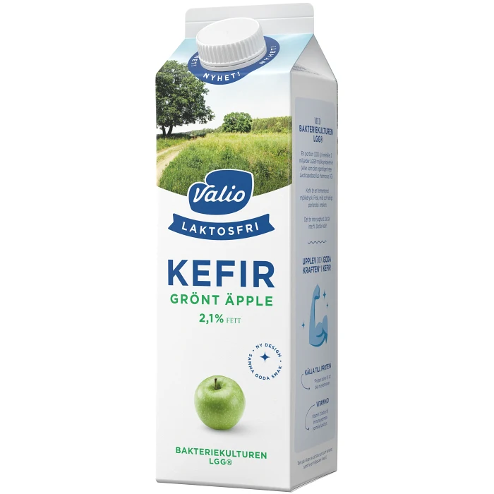 Kefir Grönt Äpple Laktosfri 2,1% 1000g Valio