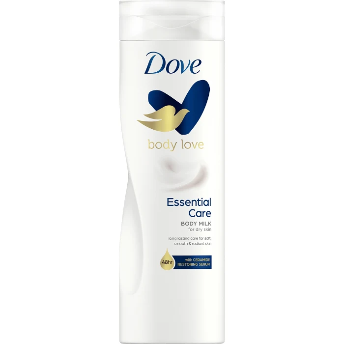 Body Lotion Essential Care Body Milk 400ml Dove