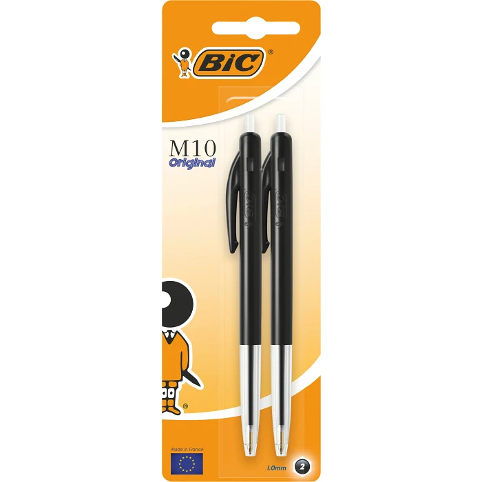 Kulspetspenna Svart 2-p Bic