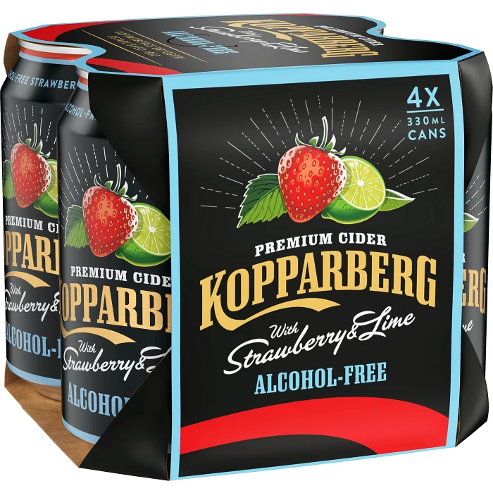 Cider Strawberry/Lime 4-pack 33cl Kopparberg