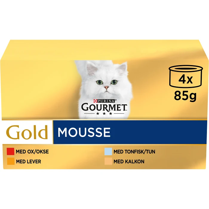 Kattmat Mixade smaker 4-p 340g Gourmet