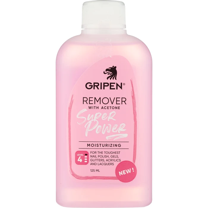 Remover With Acetone Super Power 125ml Gripen