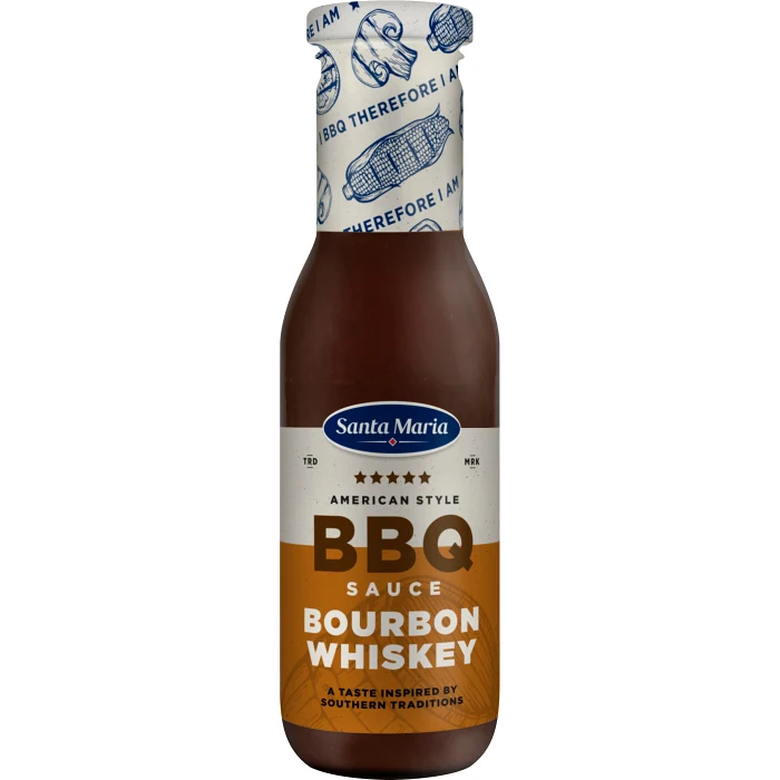BBQ Sauce Bourbon 370g Santa Maria