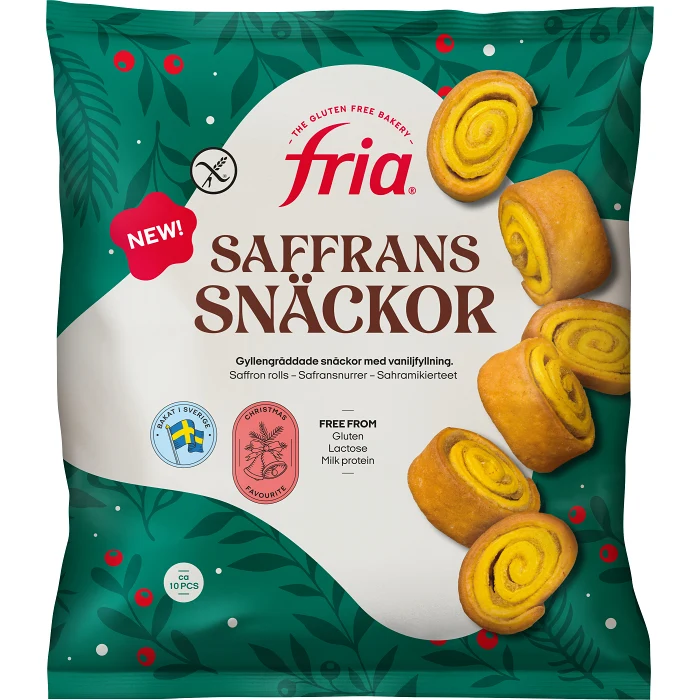 Saffransnäckor 280g Fria