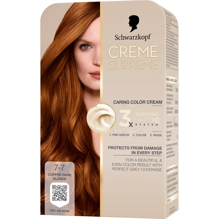 Hårfärg 7-7 Copper Dark Blonde 1-p Creme Supreme