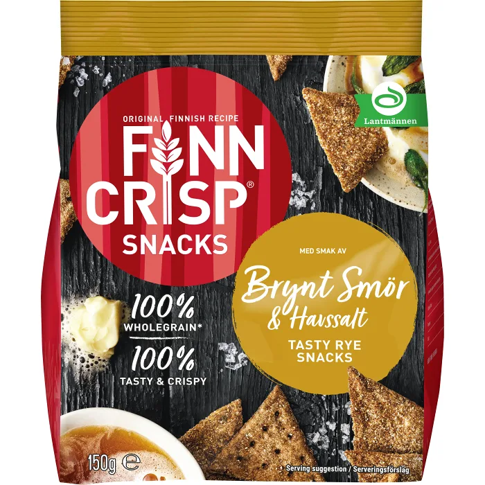 Brynt Smör & Havssalt 150g Finn Crisp