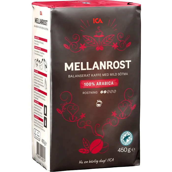 Bryggkaffe Mellanrost 450g ICA