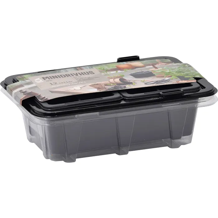 Minidrivhus S m 12 krukor