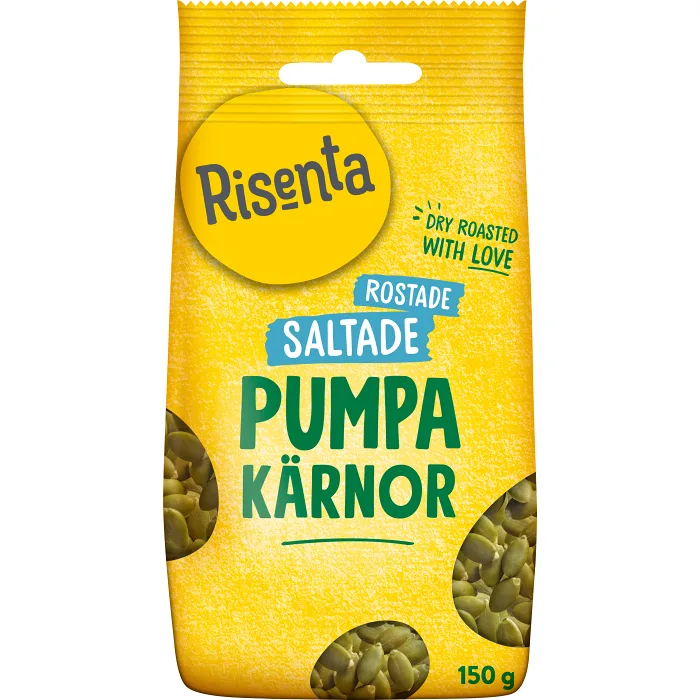 Pumpakärnor Torrostade & lättsaltade 150g Risenta