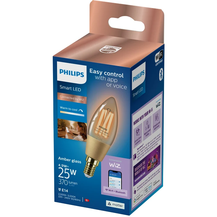 SMART LED WiZ Kron 370lm(25W) E14  Dimbar Philips