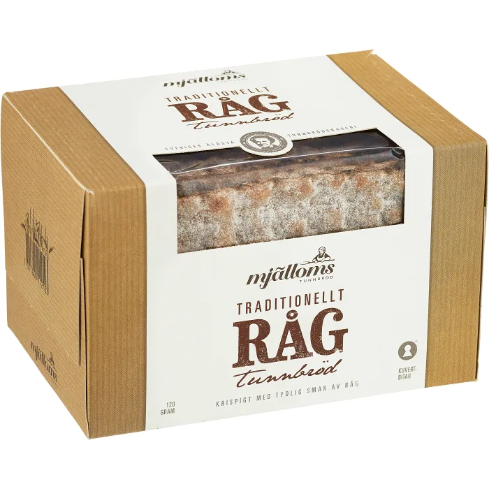 Rågtunnbröd 120g Mjälloms