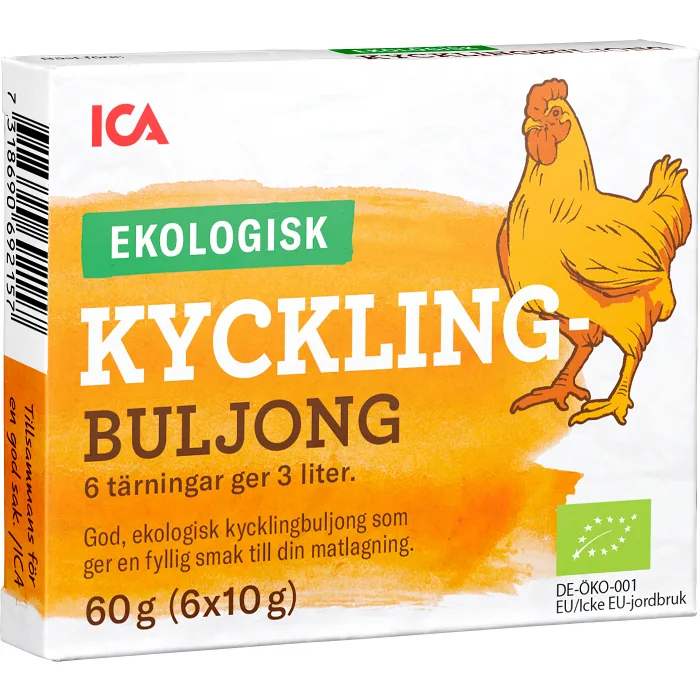 Kycklingbuljong tärning eko 60g ICA