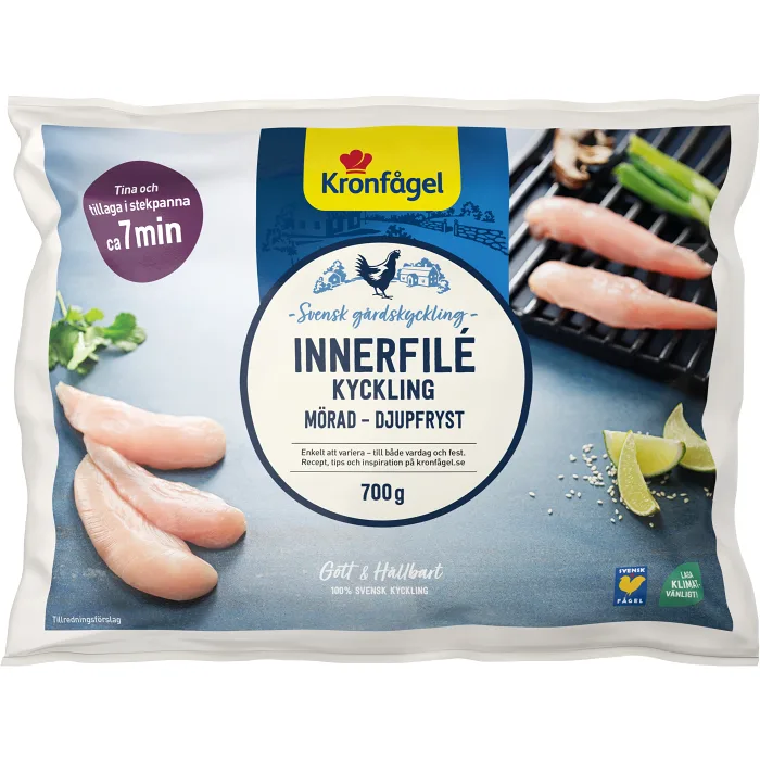 Kycklinginnerfilé, mörad 700g Kronfågel