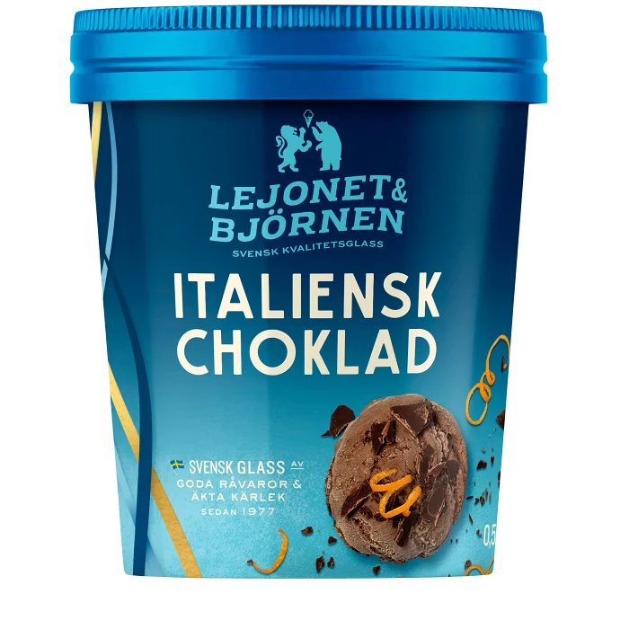 Glass Italiensk choklad 0,5l Lejonet & Björnen