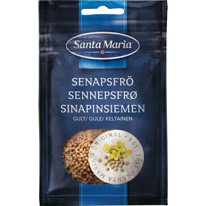 Krydda Senapsfrö Gult påse 28g Santa Maria