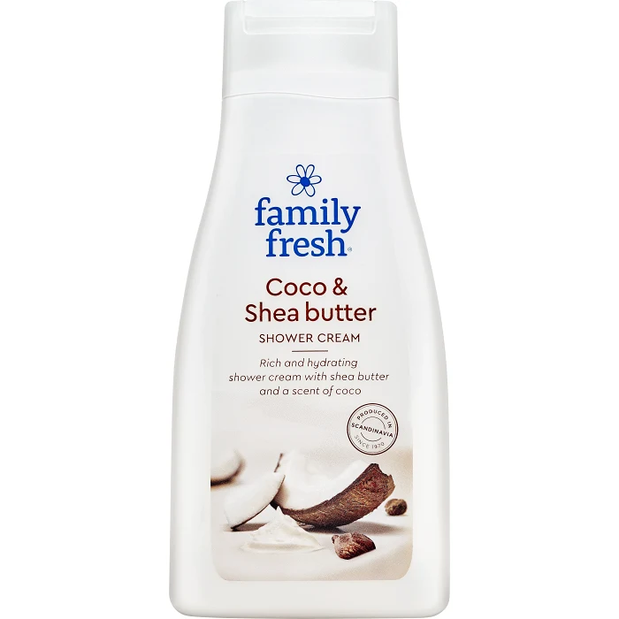 Duschkräm Coco Shea butter 500ml Family fresh