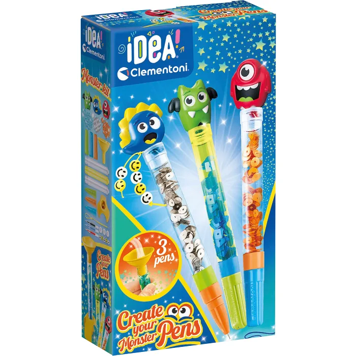 Gör dina egna pennor Monster Clementoni