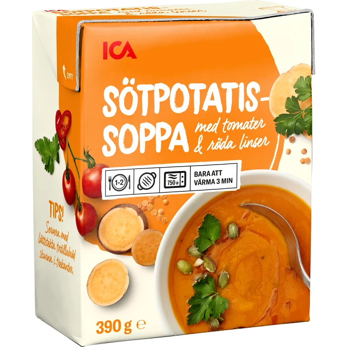 Sötpotatissoppa 390g ICA