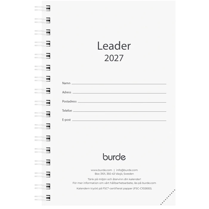 Refill Kalender Leader 2027