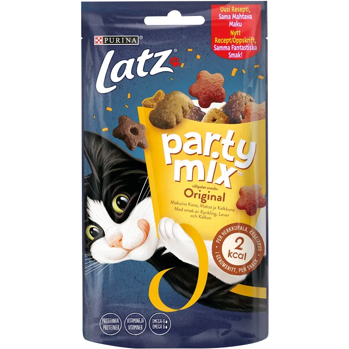 Kattsnacks Party mix Original 60g Latz